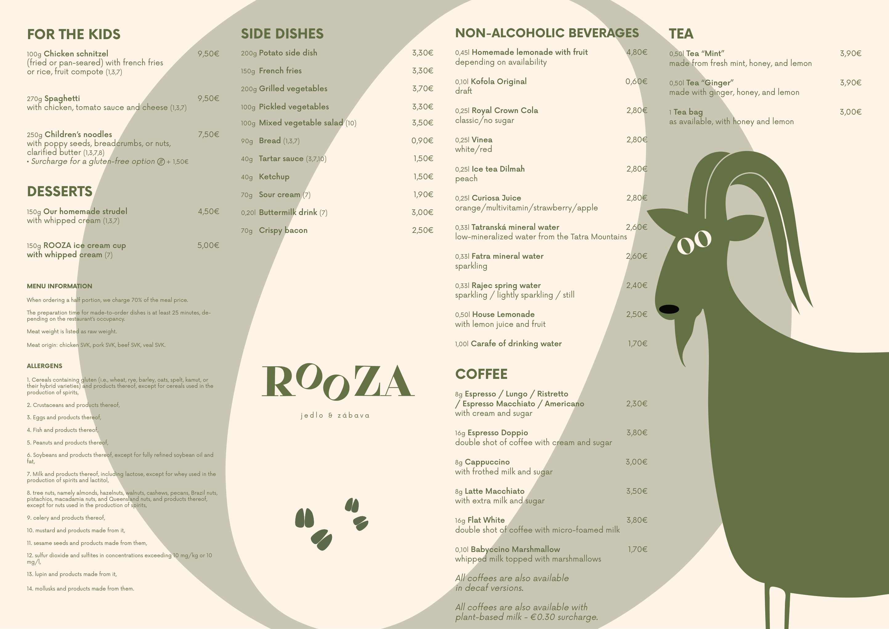 English menu Rooza 2026, page 1