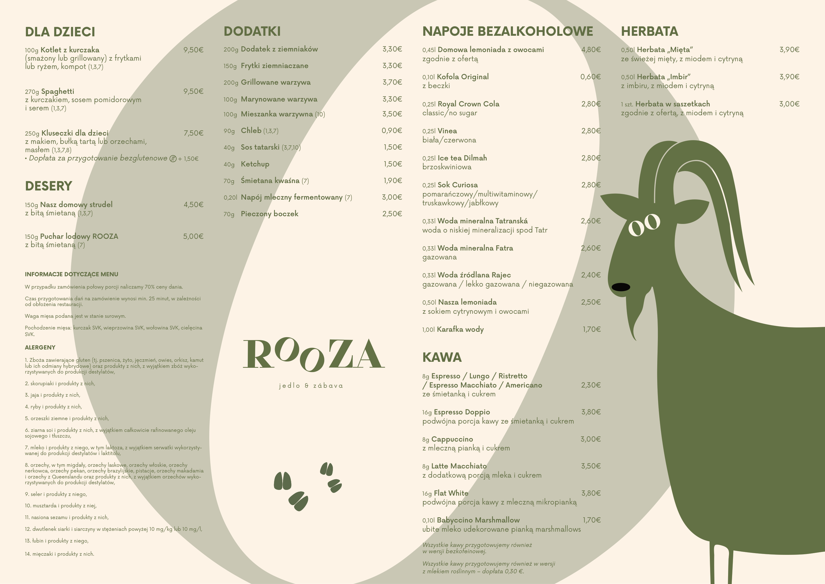 Polish menu Rooza 2026, page 1